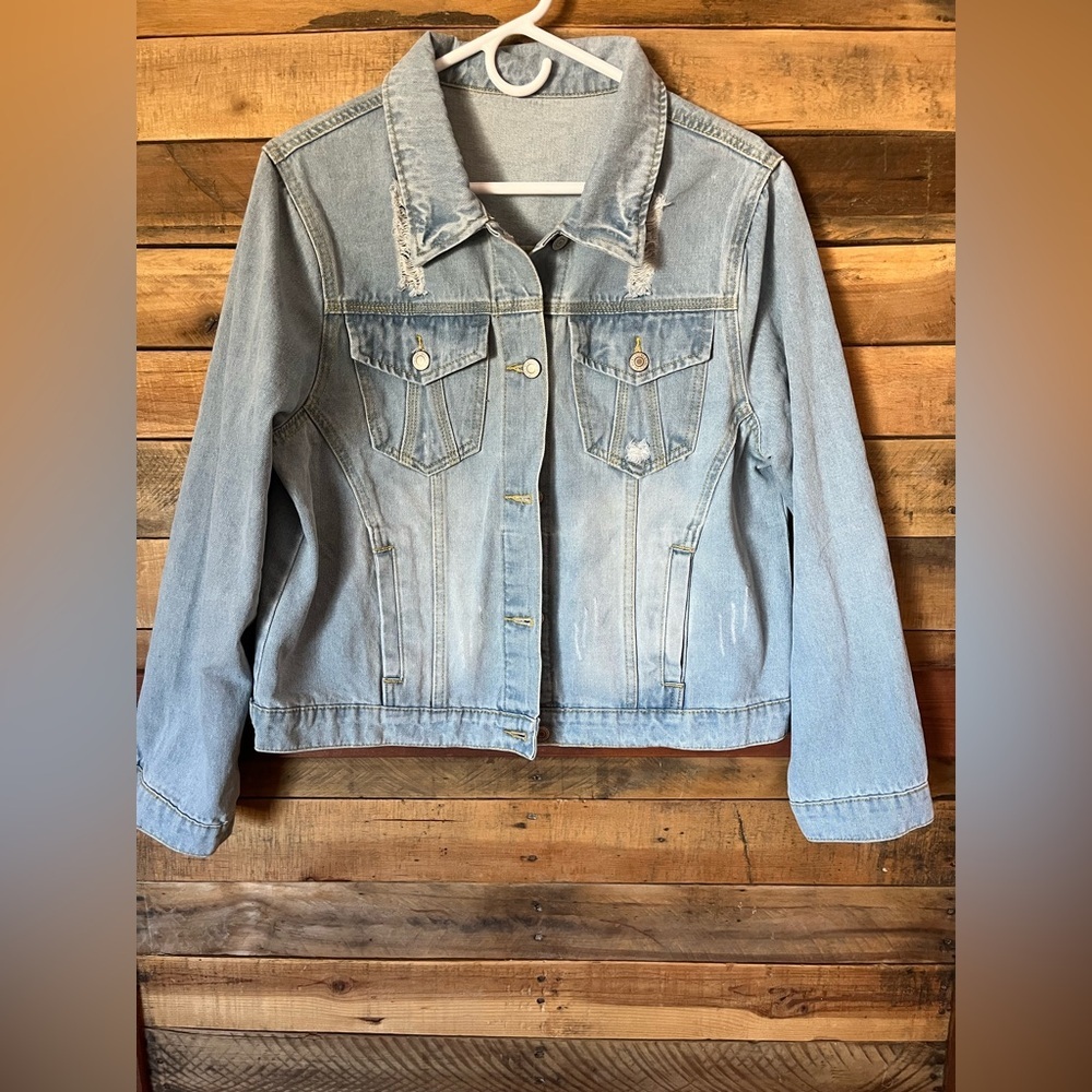 Women's Denim Jacket Size L